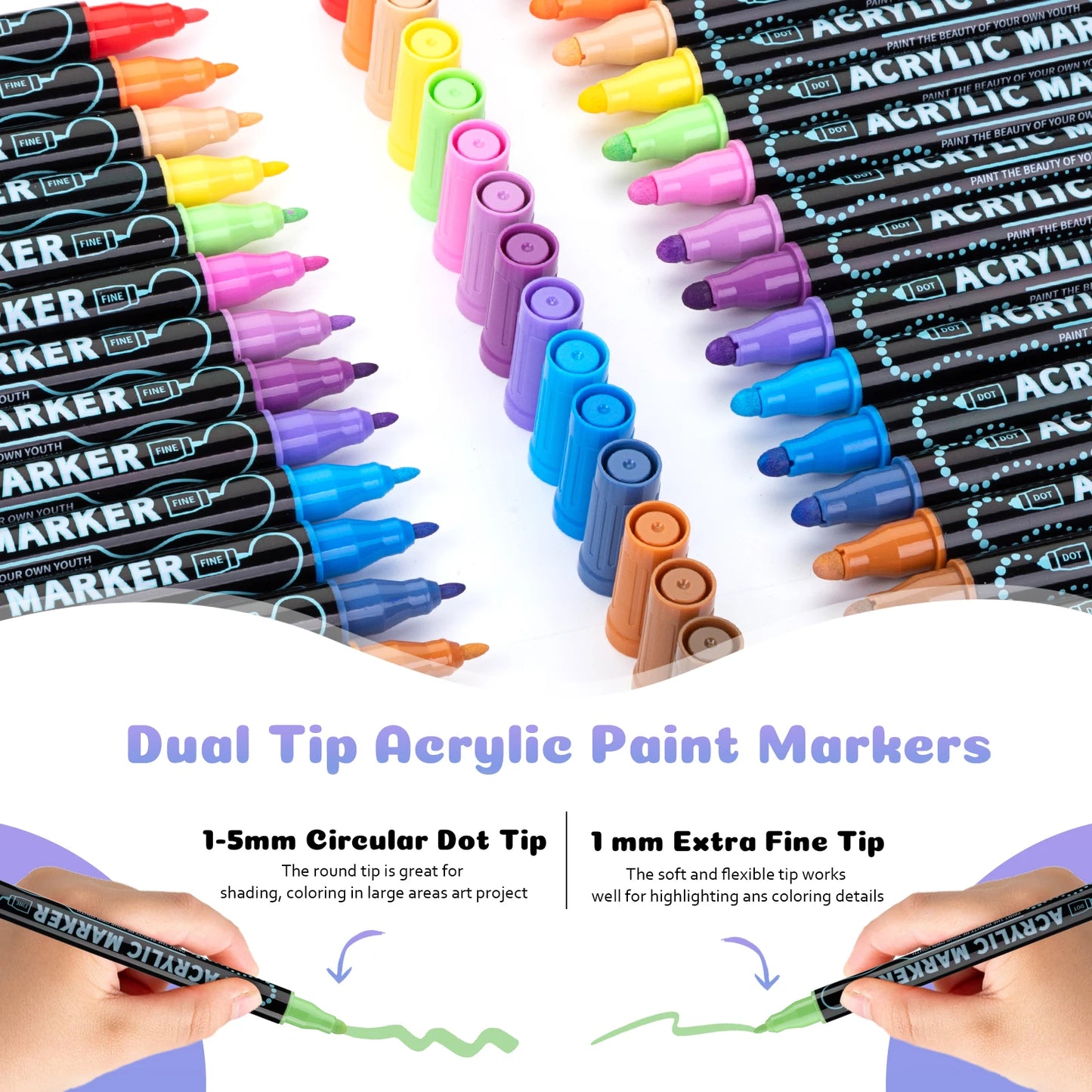 ColourMePJs™ Acrylic Pens