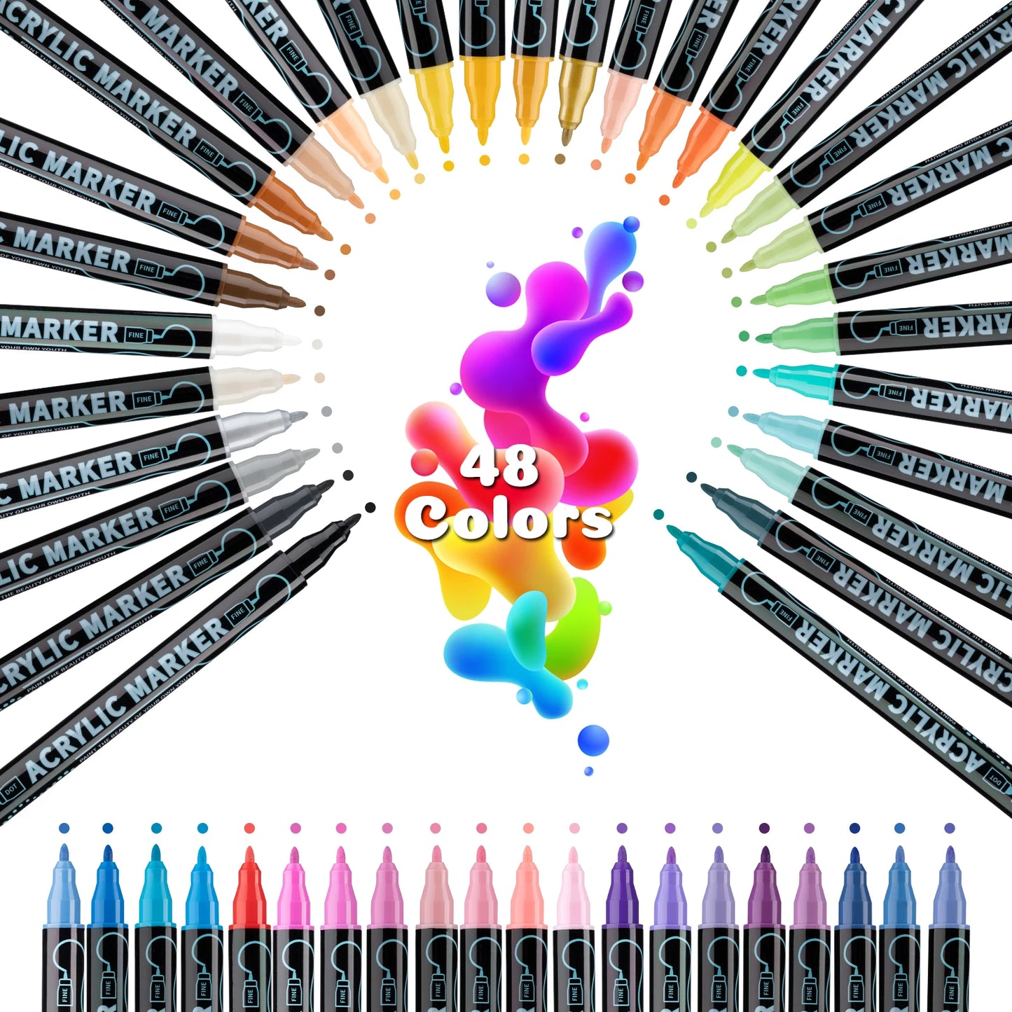 ColourMePJs™ Acrylic Pens